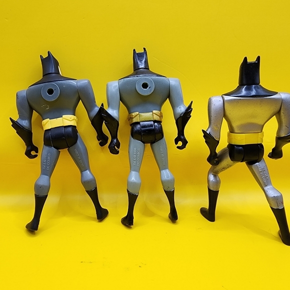 1998 DC Comics 3 Batman Figures Animated Series New Batman 4.5" - Picture 3 of 6